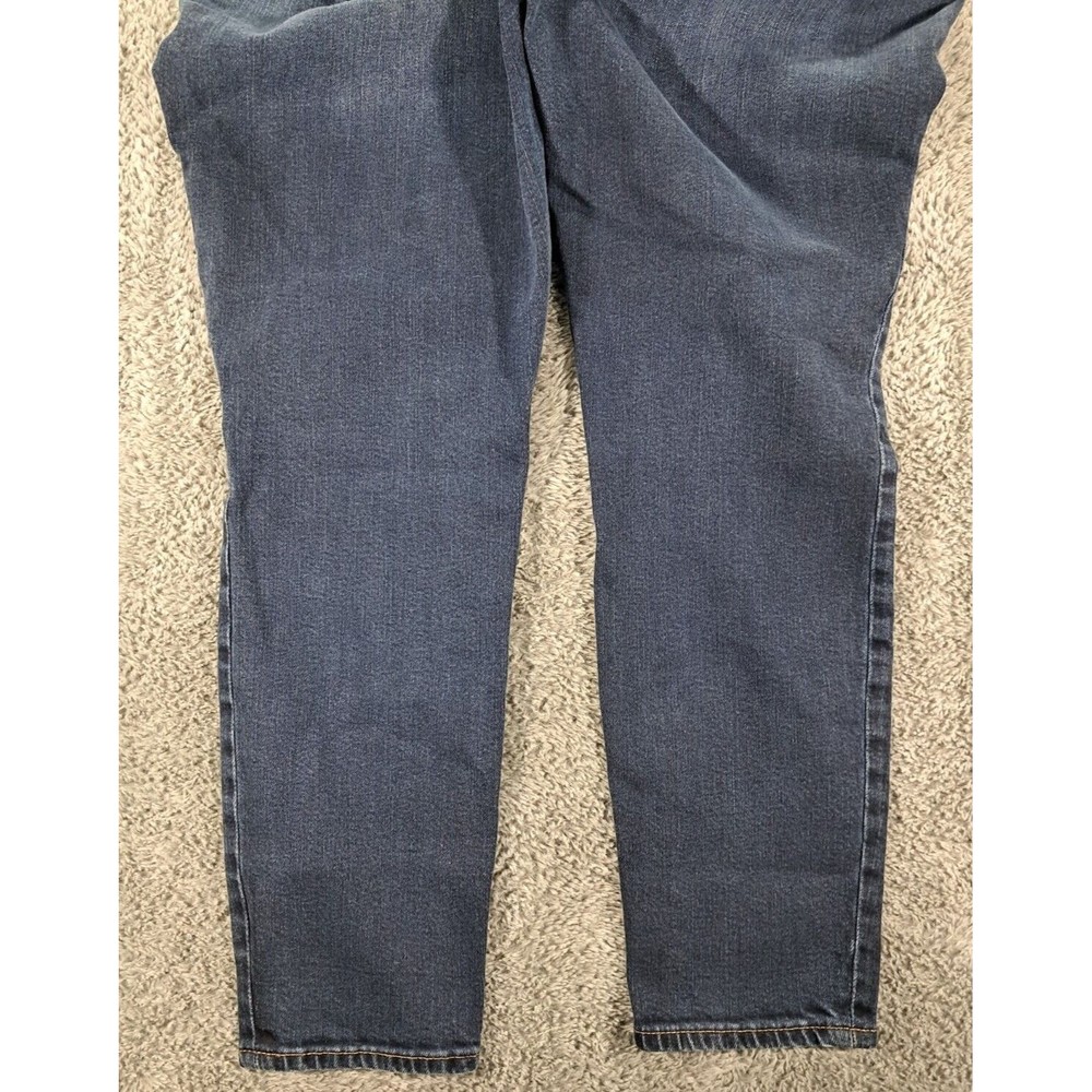 Gap 1969 Jeans Mens Sz 32S Authentic True Skinny Denim Blue Stretch Distressed - Picture 10 of 11
